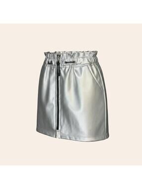 Andorine Silver Metallic Skirt